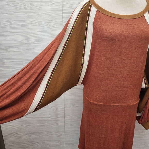 Free People Bunny Slope Knit Mini Dress Size Small Open Keyhole Back - Picture 4 of 11